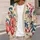 Colorful Art Nouveau Floral Swirls for Everyday Layering and Creative City Style Women All-over Print Knitted Cardigan - 5
