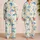 Sea Turtle Coastal Vacation Lounge Look For Kids And Family Beach Days Satin Pajamas Set - 2