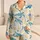 Sea Turtle Coastal Vacation Lounge Look For Kids And Family Beach Days Satin Pajamas Set - 1