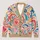 Rainbow Heart Swirls for Colorful Spring Summer Layering, Women's Casual Style Wardrobe All-over Print Knitted Cardigan - 1