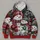 Festive Snowman Duo With Holly and Poinsettias for Cozy Christmas Celebrations All-over Print Hoodie (Lightweight) - 4