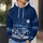 Moonlit Christmas Village With Reindeer Sleigh For Cozy Winter Holiday Style All-over Print Hoodie (Lightweight) - 5