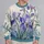 Violet Iris Blooms for Elegant Everyday Style and Springtime Garden Outings All-over Print Knitted Sweater - 2