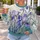 Violet Iris Blooms for Elegant Everyday Style and Springtime Garden Outings All-over Print Knitted Sweater - 5