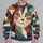 Cat Face Color Blocks for Creative Casual Style and Everyday Artistic Expression All-over Print Knitted Sweater - 2