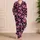 Fuchsia Leopard Hearts for Cozy Valentine Nights and Romantic Lounge Style Satin Pajamas Set - 4