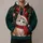 Festive Kitten in Santa Cap with Christmas Tree Cheer for Cozy Winter Celebrations All-over Print Hoodie (Lightweight) - 1