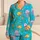 Cute Ocean Jellyfish and Seaweed for Relaxing Summer Beach Nights Satin Pajamas Set - 1