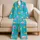Cute Ocean Jellyfish and Seaweed for Relaxing Summer Beach Nights Satin Pajamas Set - 5