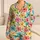 Colorful Hibiscus Blooms for Tropical Vacation Lounging and Relaxed Summer Mornings Satin Pajamas Set - 1