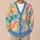 Pastel Rainbow Starburst Floral Boho Layering Style for Women Spring Summer Wardrobe All-over Print Knitted Cardigan - 6