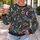 Blue Moth and Crescent Moon Night Garden for Whimsical Everyday Style All-over Print Knitted Sweater - 5