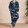 Moonlit Leopard And Palm Trees For Relaxing Tropical Nights At Home Satin Pajamas Set - 4