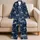 Moonlit Leopard And Palm Trees For Relaxing Tropical Nights At Home Satin Pajamas Set - 5