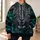 Luminous Green-Eyed Leopard Portrait for Bold Outdoor Style and Everyday Adventure All-over Print Hoodie (Lightweight) - 6