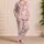 Kawaii Bunny, Blossoms and Bows for Cozy Springtime Relaxation and Sweet Gift Giving Satin Pajamas Set - 4