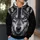 Blue-Eyed Wolf Head for Bold Outdoor Adventures and Everyday Casual Style All-over Print Hoodie (Lightweight) - 5