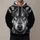 Blue-Eyed Wolf Head for Bold Outdoor Adventures and Everyday Casual Style All-over Print Hoodie (Lightweight) - 1