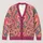 Folk Floral Heart Medallion Motif for Cozy Autumn Layering and Everyday Style for Women All-over Print Knitted Cardigan - 1