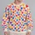 Colorful Heart Motifs for Romantic Everyday Style and Cheerful Weekend Outfits for Her All-over Print Knitted Sweater - 2