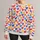 Colorful Heart Motifs for Romantic Everyday Style and Cheerful Weekend Outfits for Her All-over Print Knitted Sweater - 1