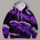 Purple Silver Glitter Stripes For Bold Everyday Streetwear And Night Out Style All-over Print Hoodie (Lightweight) - 4