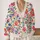 Colorful Folk Floral Motifs for Everyday Layering and Creative Casual Style All-over Print Knitted Cardigan - 2
