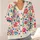 Colorful Folk Floral Motifs for Everyday Layering and Creative Casual Style All-over Print Knitted Cardigan - 4