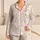 Pastel Ribbon And Star Motif For Cozy Lounge Evenings And Giftable Gifts For Women Satin Pajamas Set - 1