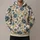Teal Blue Floral Vine and Ochre Botanical Motifs for Relaxed Everyday Wear Gifts All-over Print Hoodie (Lightweight) - 1