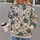 Teal Blue Floral Vine and Ochre Botanical Motifs for Relaxed Everyday Wear Gifts All-over Print Hoodie (Lightweight) - 2