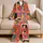 Retro Cat Collage For Cozy Bedtime Routines And Playful Lounge Moments For Kids Satin Pajamas Set - 5