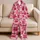 Sweet Cherry Bow Checkerboard Lounge Gift For Women And Girls For Cozy Nights Home Satin Pajamas Set - 5