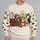 Festive Christmas Cats with Santa Hats and Holiday Cheer for Cozy Winter Gift Giving All-over Print Knitted Sweater - 2