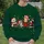 Festive Santa Hat Cats with Holiday Gifts and Garland for Cozy Winter Celebrations All-over Print Knitted Sweater - 6