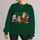 Festive Santa Hat Cats with Holiday Gifts and Garland for Cozy Winter Celebrations All-over Print Knitted Sweater - 1