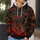 Crimson Amber Molten Stone for Bold Urban Style and Everyday Outdoor Wear All-over Print Hoodie (Lightweight) - 5