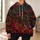 Crimson Amber Molten Stone for Bold Urban Style and Everyday Outdoor Wear All-over Print Hoodie (Lightweight) - 6