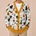 Halloween Bats, Cats & Pumpkins for Spooky October Gatherings and Festive Layering All-over Print Knitted Cardigan - 6