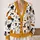 Halloween Bats, Cats & Pumpkins for Spooky October Gatherings and Festive Layering All-over Print Knitted Cardigan - 2