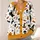 Halloween Bats, Cats & Pumpkins for Spooky October Gatherings and Festive Layering All-over Print Knitted Cardigan - 4
