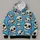 Light Blue Distressed Skull Motif for Alternative Streetwear and Halloween Style for Men All-over Print Hoodie (Lightweight) - 4