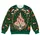 Fairytale Castle and Christmas Holly for Enchanting Holiday Celebrations and Winter Trips All-over Print Knitted Sweater - 4