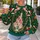 Fairytale Castle and Christmas Holly for Enchanting Holiday Celebrations and Winter Trips All-over Print Knitted Sweater - 5