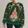 Fairytale Castle and Christmas Holly for Enchanting Holiday Celebrations and Winter Trips All-over Print Knitted Sweater - 1