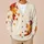 Autumn Maple Leaves In Warm Ivory For Cozy Fall Layering And Nature Lovers All-over Print Knitted Cardigan - 6
