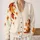 Autumn Maple Leaves In Warm Ivory For Cozy Fall Layering And Nature Lovers All-over Print Knitted Cardigan - 2