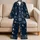 Moon And Star Nightscape For Relaxed Bedtime Comfort At Home For Women And Teens Satin Pajamas Set - 5