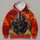Charging Bison In Fiery Grassland For Bold Outdoor Adventures And Everyday Wear All-over Print Hoodie (Lightweight) - 4
