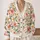 Watercolor Pink Florals for Spring Outings and Everyday Layering for Teens All-over Print Knitted Cardigan - 2